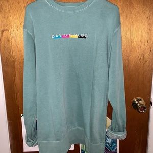 David Dobrik Colorblock Crewneck Sweatshirt